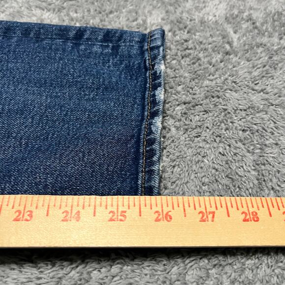 Madewell Maternity Jeans Womens 27 (30x26) Blue Classic Straight Stretch Cropped - Picture 10 of 12